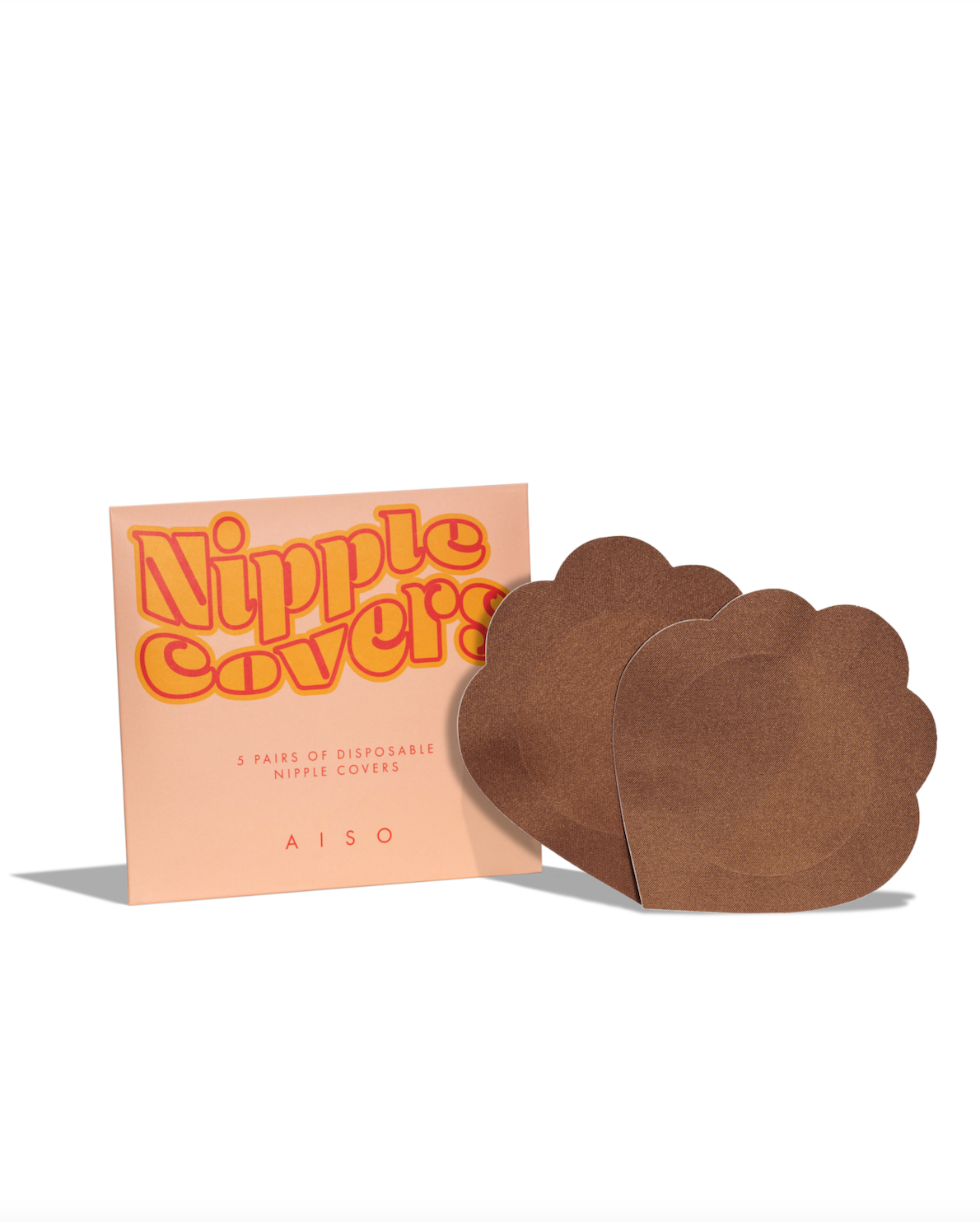 AISO Nipple covers peach. for dig med større brystvorter i farven cholo. Kommer med 5 par.