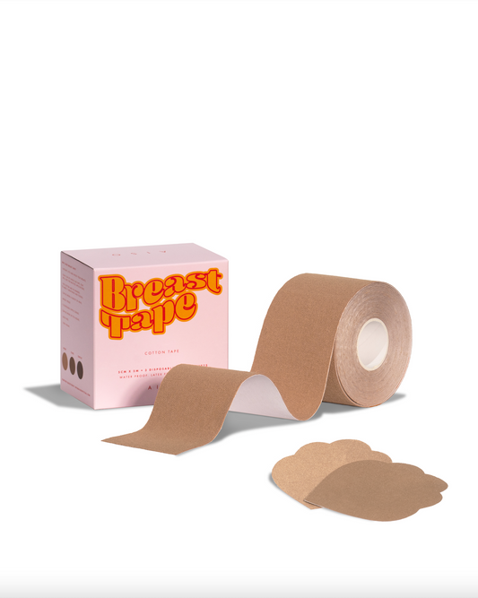 AISO Brysttape, 5cm Nilla. Perfekte alternative bh løsning til dig med en a-d skål. til dig med en lysere hudtone. Kommer i en fin pink æske. 3 bar brystvorte skjulere